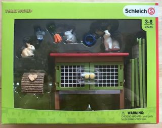 Nib - Schleich 42420 - Rabbit Hutch Set