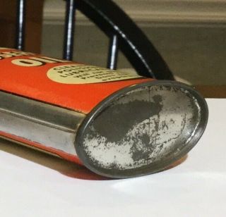 ((5 Days))  1930s Sinclair Household Handy Oiler Tin Can Lead Spout 5
