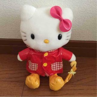 Hello Kitty Raincoat Plush Toy Ex,  From Japan