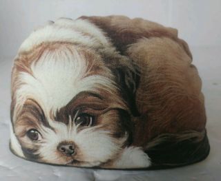 Shih Tzu Shihtzu Pet Pupper Paper Weight Toy Leslie Anderson 2003 Bean Bag