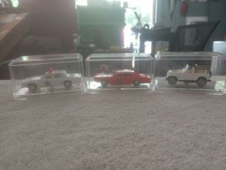 Dukes Of Hazzard Diecast Cars.  3 Total.  Jeep,  Charger,  Police Car