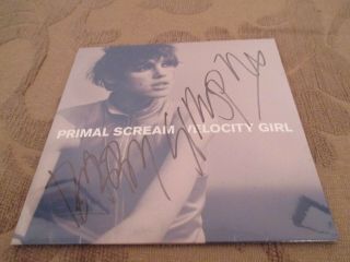 Primal Scream Velocity Girl Autographed Single Limited Edition