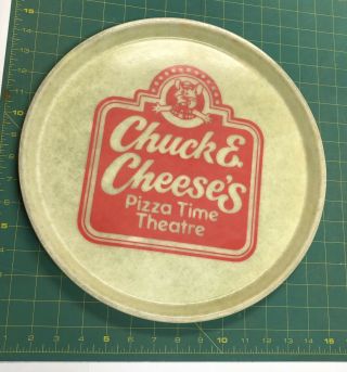 Vintage Chuck E Cheese Round Serving Tray Lac033