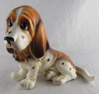 Vintage Beagle Dog Josef Figurine Sticker Puppy 5 " Japan Ceramic