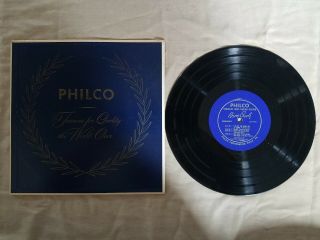 Bing Crosby Souvenir Long Playing Record 10 " 33rpm Philco Lp 435