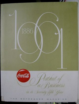 1961 Coca - Cola Portrait Of A Business In It 