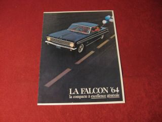 1964 Ford Falcon Canada French Sales Brochure Old Booklet Book