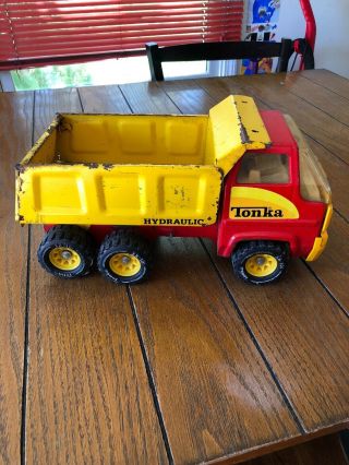 Vintage Tonka Cab Over Dump Truck,  Pressed Steel Toy,  Hydraulic