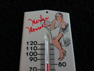 Vintage Marilyn Monroe - Some Like It Hot Sign,  Thermometer USA 1964 METAL 2