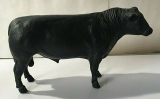 Vinatage Breyer Black Angus Bull,  Large Animal,  Very Matte Black