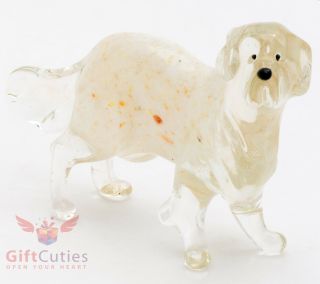 Art Blown Glass Figurine Of The Great Pyrenees Dog