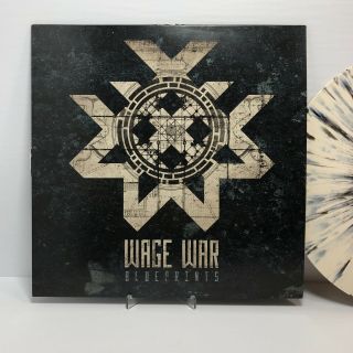 Wage War - Blueprints [VINYL] Bone White w/ Black Splatter Hot Topic Exclusive 2