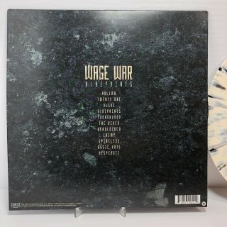Wage War - Blueprints [VINYL] Bone White w/ Black Splatter Hot Topic Exclusive 3