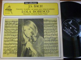 Lola Bobesco / Bach The 2 Violin Concertos / Duchesne