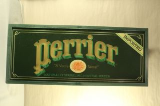 Vintage Perrier Hanging Lighted Advertisement Sign - - A Votre Sante Collectible