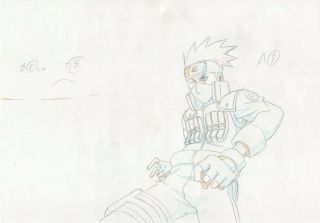 Naruto Shippuden Kakashi Genga Douga 15 (anime Art Production Sketch) Not Cel