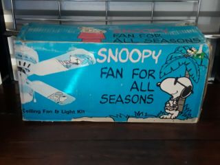 Vintage Sisco Snoopy Fan For All Seasons Ceiling Fan And Light Kit