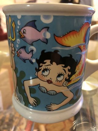 Betty Boop Mermaid Mug 1985 King Features Syndicate Vandor Made In Japan