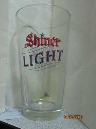 Shiner Light Beer Drinking Glass