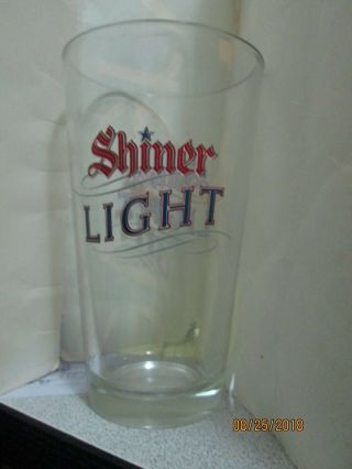 Shiner Light Beer Drinking Glass 2