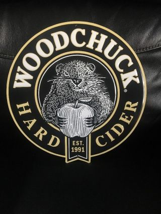 Woodchuck Hard Cider Rare Tin Metal Sign Man Cave Beer