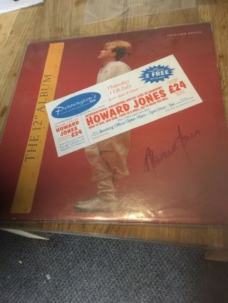 Howard Jones Signed 12” Album And Ticket
