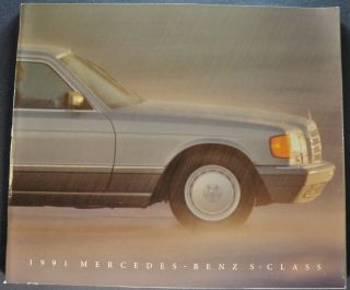 1991 Mercedes Benz Lg 68pg Brochure 500 Sl 300 Se Sel 350 Sd Sdl 420 Sel 560 Sec
