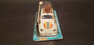 RARE VINTAGE HONG KONG PLASTIC FRICTION VOLKSWAGEN BEETLE LUCKY TOYS 3