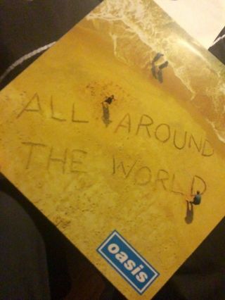 Oasis.  All Around The World,  12”vinyl E.  P.  (near)