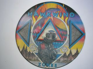 Hawkwind Zones Picture Disc Uk Lp 1983 Ex,