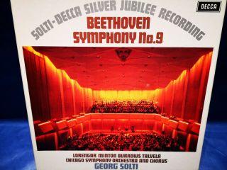@decca 6bb 121/2 Tas Listed Solti Beethoven " Choral " Symphony No.  9 2 Lp Nm