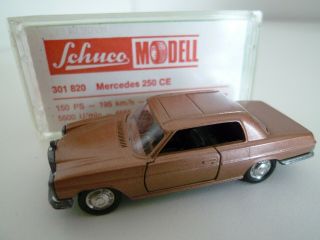 Vintage Schuco 1:66 301 820 Mercedes Benz 250 Ce Coupe Issued 1970s Vgc Boxed