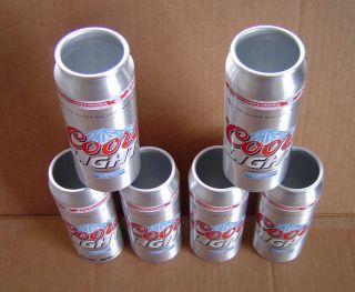 Set Of 6 Coors Light Beer Can Drinking Glasses Red Robin Beer Can Cocktail