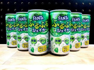 Fanta Fluful Rare Shaker Melon Soda 180ml Can × 6 Of Set Japan Limited F/s