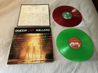 Queen - Live Killers - 1979 Japan Import 2lp Colored 1st Press Vinyl Record Freddie