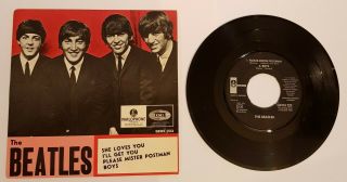 The Beatles " She Loves You ",  3 Sweden Ep Ps Orig.  1964 Odeon Geos 223