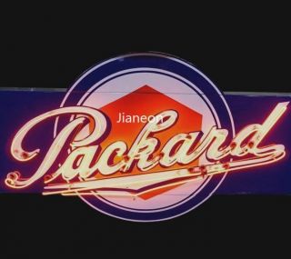 Rare Packard Approved Service Us Auto Cars Dealer Real Neon Sign Beer Bar Light