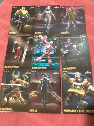 Marvel Contest Of Champions Arcade Game Cards Gwenpool Ghost Howard The Duck