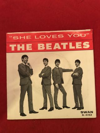 The Beatles She Loves You Picture Sleeve 1963,  Very Good,  No Record,