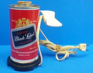 Vintage Carling Black Label Beer Can Advertising Display Light 2