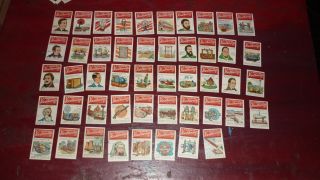 Old Australian Matchbox Label Complete Set Of 48,  Wa Match Co Inventions
