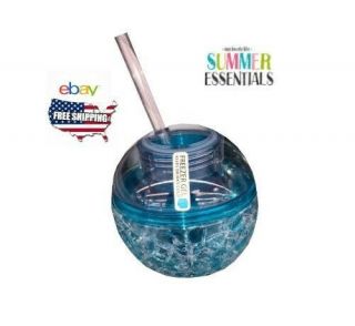 12 Oz Party Ball Refillable Cup And Straw Summer Essential
