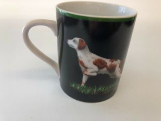 Rare Tiffany & Co.  Hunting Dog Porcelain Coffee Mug 1992 Brittany
