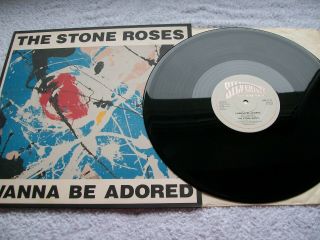 The Stone Roses I Wanna Be Adored 1991 Silvertone A1/b1 12 " 45 Shiny Ex Vinyl