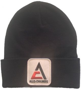 Allis Chalmers Tractor Logo Black Knit Hat - Gift