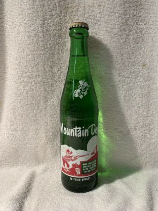 Full 10oz Mountain Dew Hillbilly Acl Soda Bottle Hard To Find
