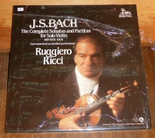 Bach Sonatas & Partitas Ruggerio Ricci 3 - Lp Box Set Unicorn Digital Dkp9010 - 12