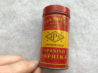 Alvarezo Brand Spanish Paprika Vintage Spice Tin