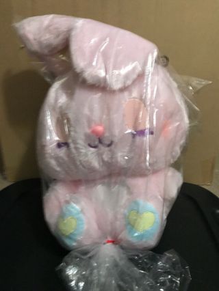 Amuse Cotton Candies Pink Bunny Plush,  43 Cm,  Toreba,  Japan.