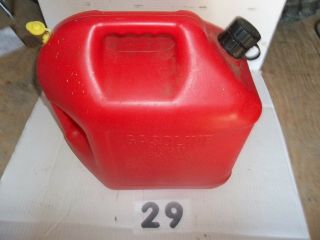 29 Vintage Blitz 5 Gal Gas Can With A Pull Out Spout & Vent Tab Diesel Wedco